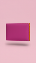 Vivid fuchsia vegan leather wallet
