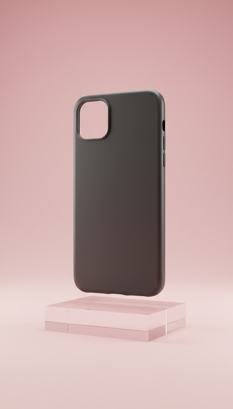 Satin graphite phone case